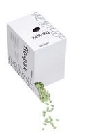 Verpackungschips flo-pak® Grün in der Spendebox